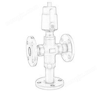 氣動三通角座閥