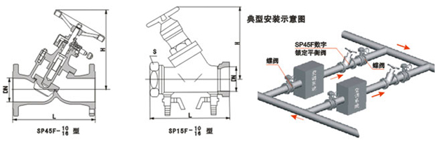 靜態平衡閥安裝示意圖